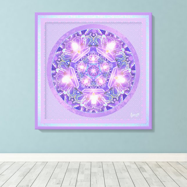 Lila W1 Canvastryck (Insitu (trägolv))