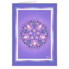 Lila W1-födelsedagskort Hälsningskort