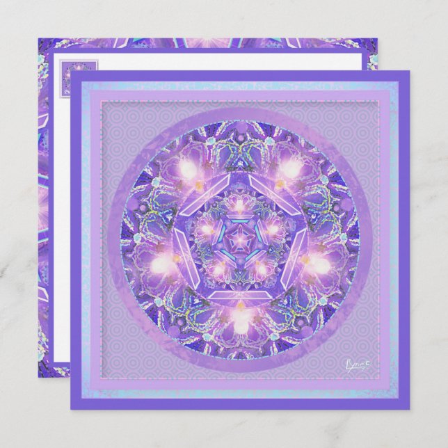 Lila W1 tomt kort (Fram/baksida)