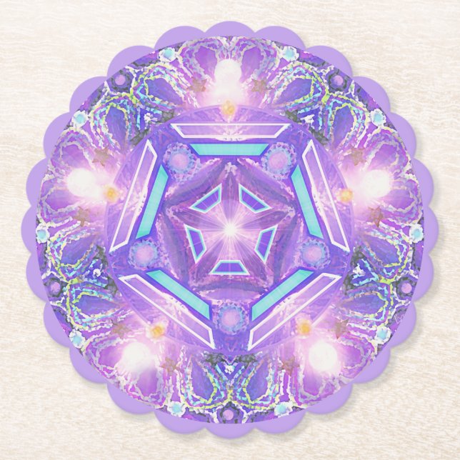 Lila W1 Underlägg Papper (Framsida)