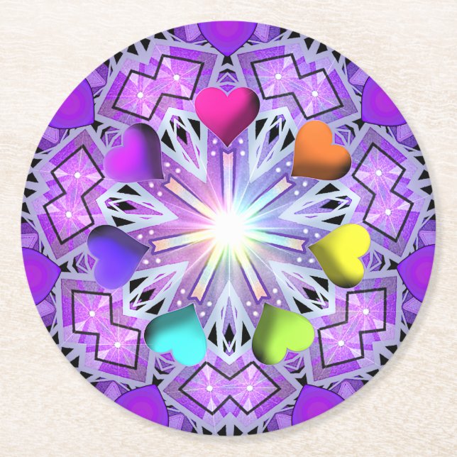 Lila W2 Papper Underlägg (Framsidan)