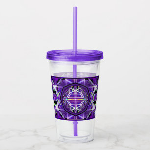 Lila W3 Akryltorktumlare Take Away Mugg