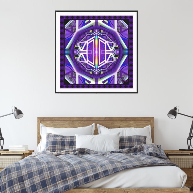 lila w3 canvastryck (Insitu (sovrum))