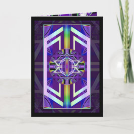 Lila W3-födelsedagskort Tack Kort