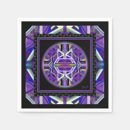 Lila W3 Pappersservett