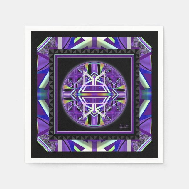 Lila W3 Pappersservett (Framsidan)