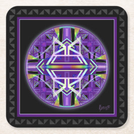 Lila W3 Underlägg Papper Kvadrat