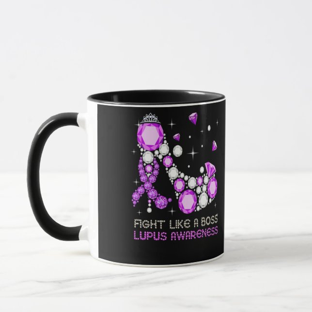 Lila Warrior Fight Lupus som A Chef Mugg (Vänster)