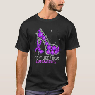 Lila Warrior Fight Lupus som A Chef T Shirt
