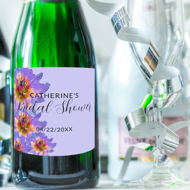 Lila Watercolor Blommars Romantic Möhippa (Skapare uppladdad)