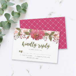 Lila Watercolor Blommigt Bröllop Kinely Reply OSA