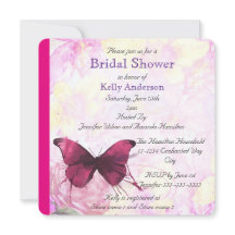 Lila Watercolor Butterfly Möhippa