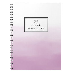 Lila Watercolor Ombre-Personlig Anteckningsbok