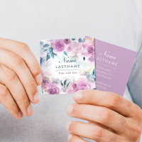 Lila Watercolor Ro botaniskt konstnärligt