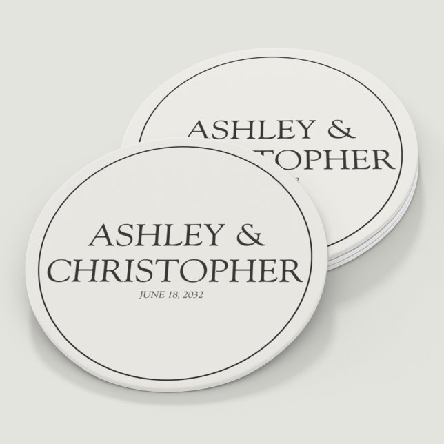 Lila Watercolor Wildblomma Bröllop Underlägg Papper Rund (Skapare uppladdad)