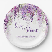 Lila Watercolor Wisteria Möhippa