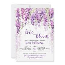 Lila Watercolor Wisteria Möhippa