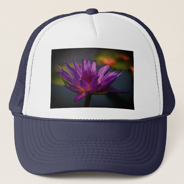 Lila Waterlily Hat Keps (Framsida)