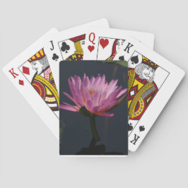 Lila Waterlily Lotus uppspelningskort Spel Kort
