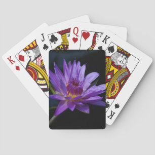 Lila Waterlily Lotus uppspelningskort Spelkort