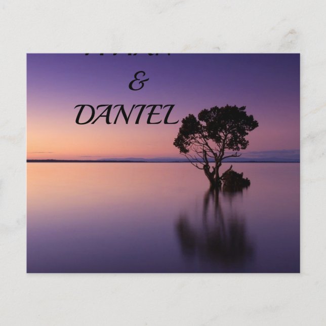 LILA WEDING-INBJUDAN FLYGBLAD (Framsidan)