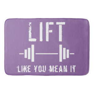 Lila Weightlift Fitness Gym Bath Mat Badrumsmatta