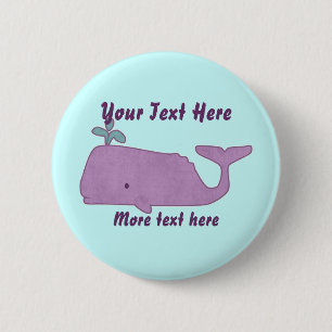 Lila Whale-knapp Knapp
