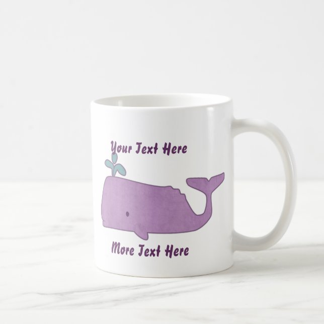 Lila Whale Mugg (Höger)