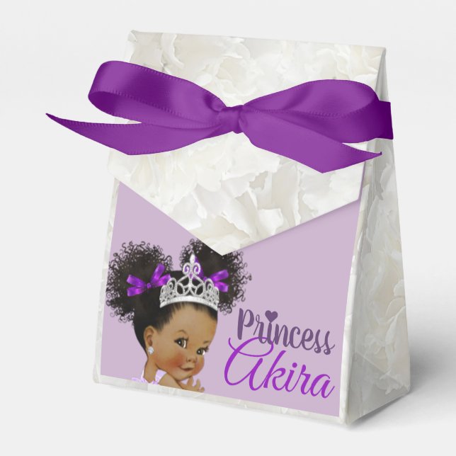 Lila|White African Princess Royal Baby Shower Presentaskar (Framsidan Sidan)