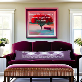 Lila White Checkad Polka Dot Blommigt Damask Art Kroppskudde