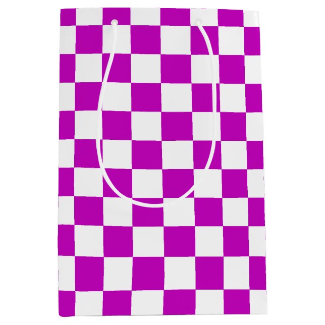 Lila White Checkated Mönster (Framsidan)