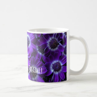 Lila White Cinerarias Kaffemugg