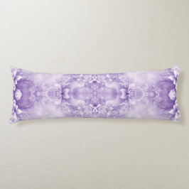 Lila White Flowers Body Pillow Kroppskudde
