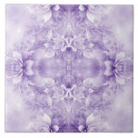 Lila White Flowers Ceramic Tile Kakelplatta<br><div class="desc">Keramiska plattor för vacker Lila White Flowers</div>