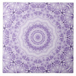 Lila White Flowers Ceramic Tile Kakelplatta<br><div class="desc">Keramiska plattor för vacker Lila White Flowers</div>