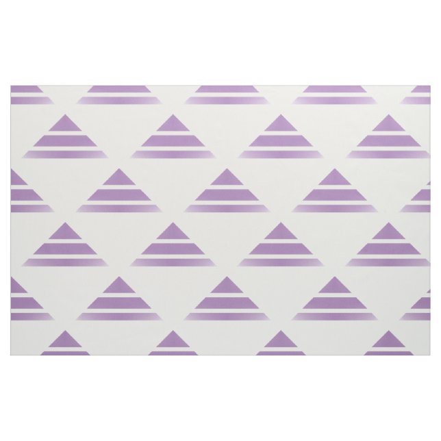 Lila White Geo Triangle Mönster Fabric Tyg (Fat Quarter)