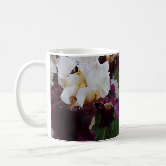 Lila & White Iris Mugg (Vänster)