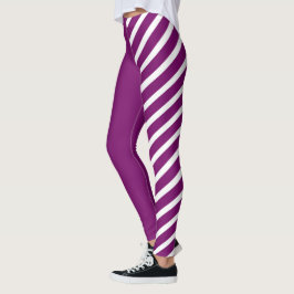 Lila & White Jester Leggings