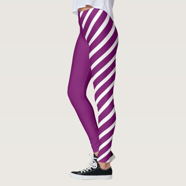 Lila & White Jester Leggings (Vänster)
