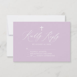 Lila White Kor Girl Baptism OSA kort