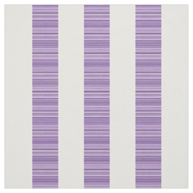 Lila White Lodrät Modern Rand Fabric Tyg (Provkarta)