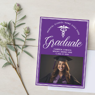 Lila White Medical School Photo Studenten Meddelande