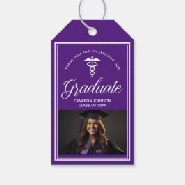 Lila White Medical School Photo Studentfest Presentetikett