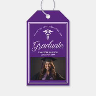 Lila White Medical School Photo Studentfest Presentetikett