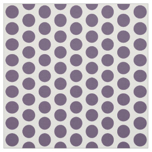 Lila White Mini Polka dots Fabric Tyg