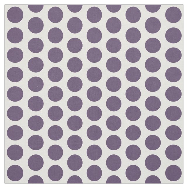 Lila White Mini Polka dots Fabric Tyg (Provkarta)