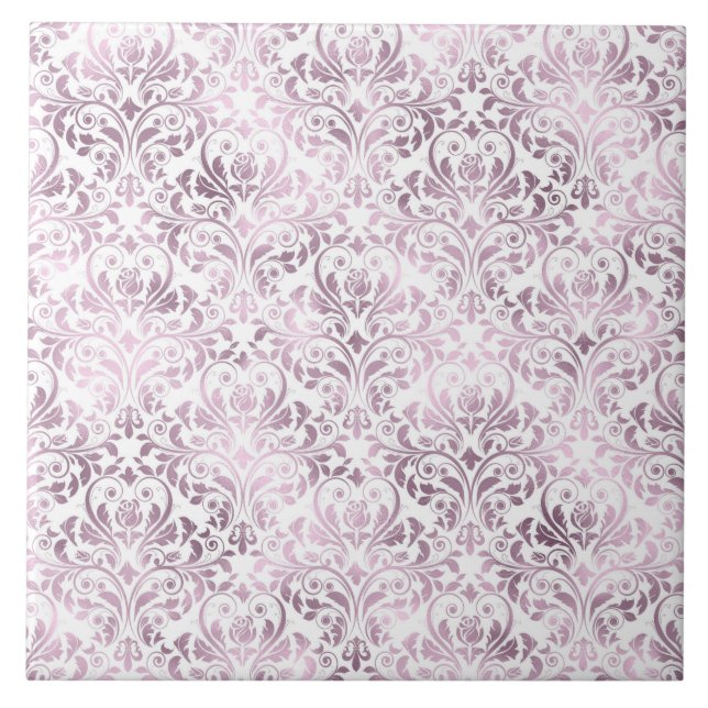 LILA WHITE MÖNSTER Tile Kakelplatta (Framsidan)