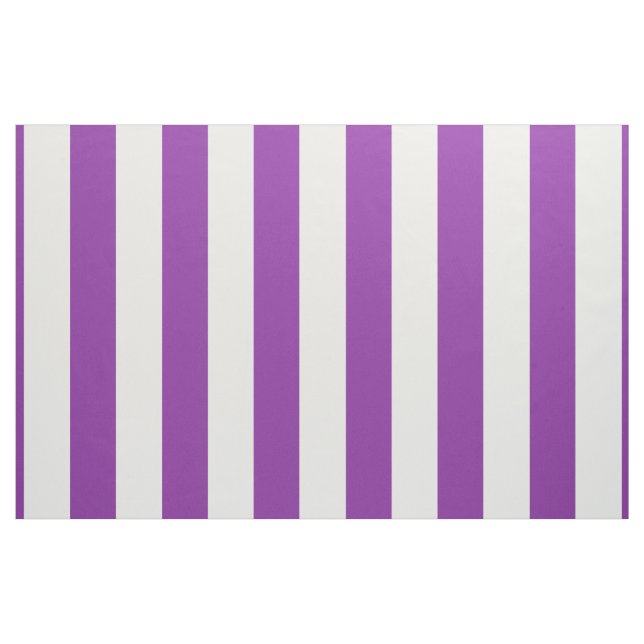Lila White Rand Design Tyg (Yard)