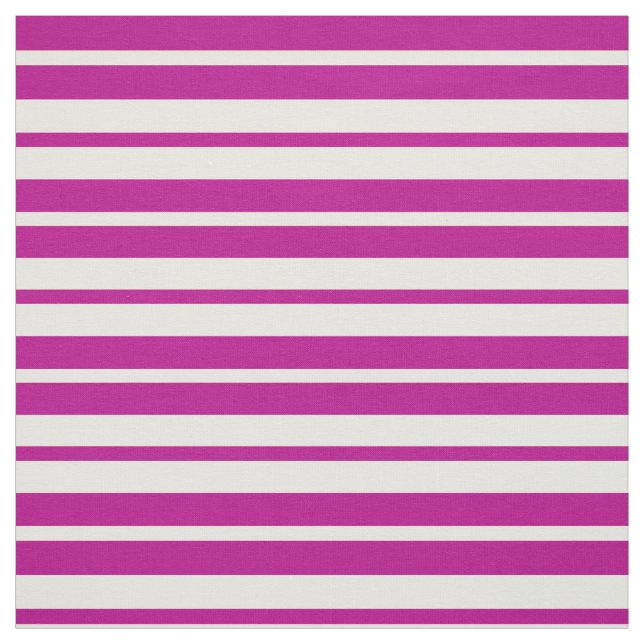 Lila White Rand Mönster Design Tyg (Provkarta)