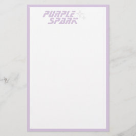 Lila White Small Business Stationery Brevpapper